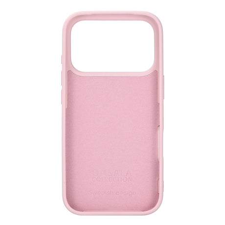 Onsala iPhone 17 Pro/iPhone 18 Pro Kuori Silikonin tuntu Chalk Pink