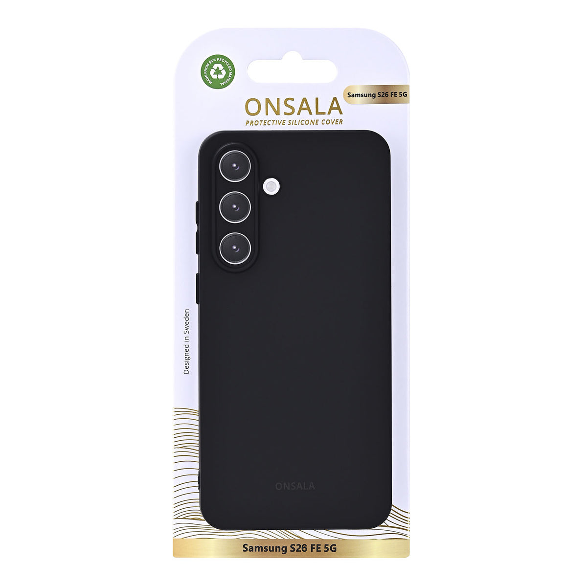 Onsala Samsung Galaxy S26 FE Kuori Silikonin tuntuinen Musta