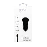 Gear Autolaturi 1xUSB 1A Lightning-kaapeli 1m MFI Musta