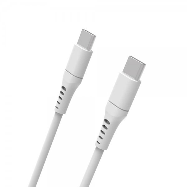 Gear USB-C–USB-C-latauskaapeli 3 m, valkoinen
