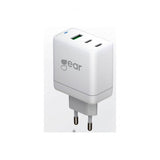 Gear Laturi GAN 2xUSB-C + 1xUSB-A PD/PPS 65W Valkoinen