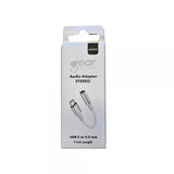 Gear Adapter Stereo Audio USB-C 3,5 mm