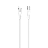Gear Kevlar USB-C–USB-C -kaapeli 1,5 m valkoinen
