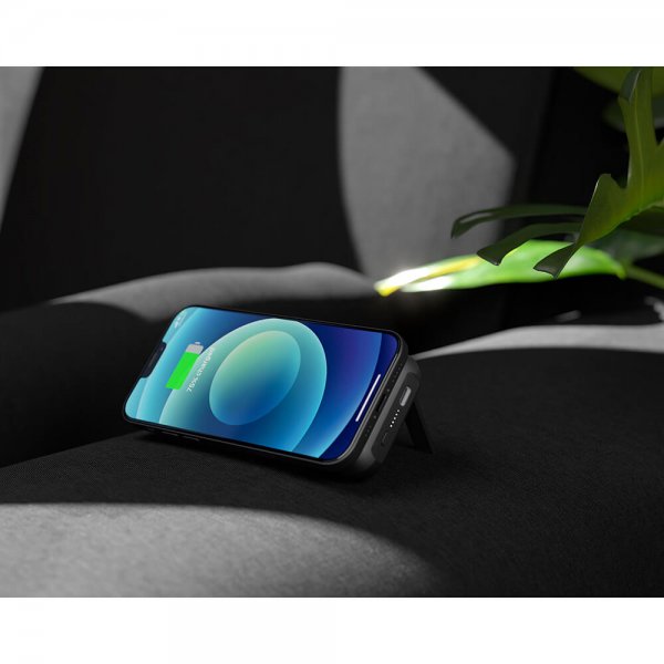Zens magneettinen yksittäinen Powerbank jalustalla 4000 mAh