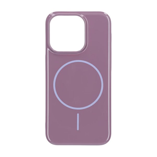 iPhone 15 Pro Kuori TPU MagSafe Kiiltävä Liila