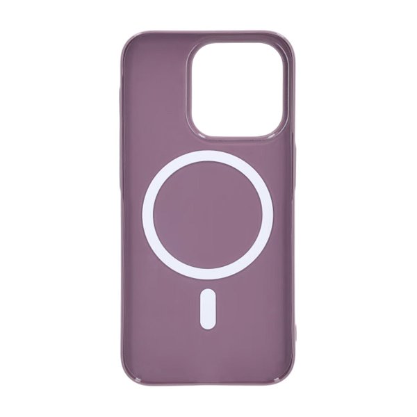 iPhone 15 Pro Kuori TPU MagSafe Kiiltävä Liila