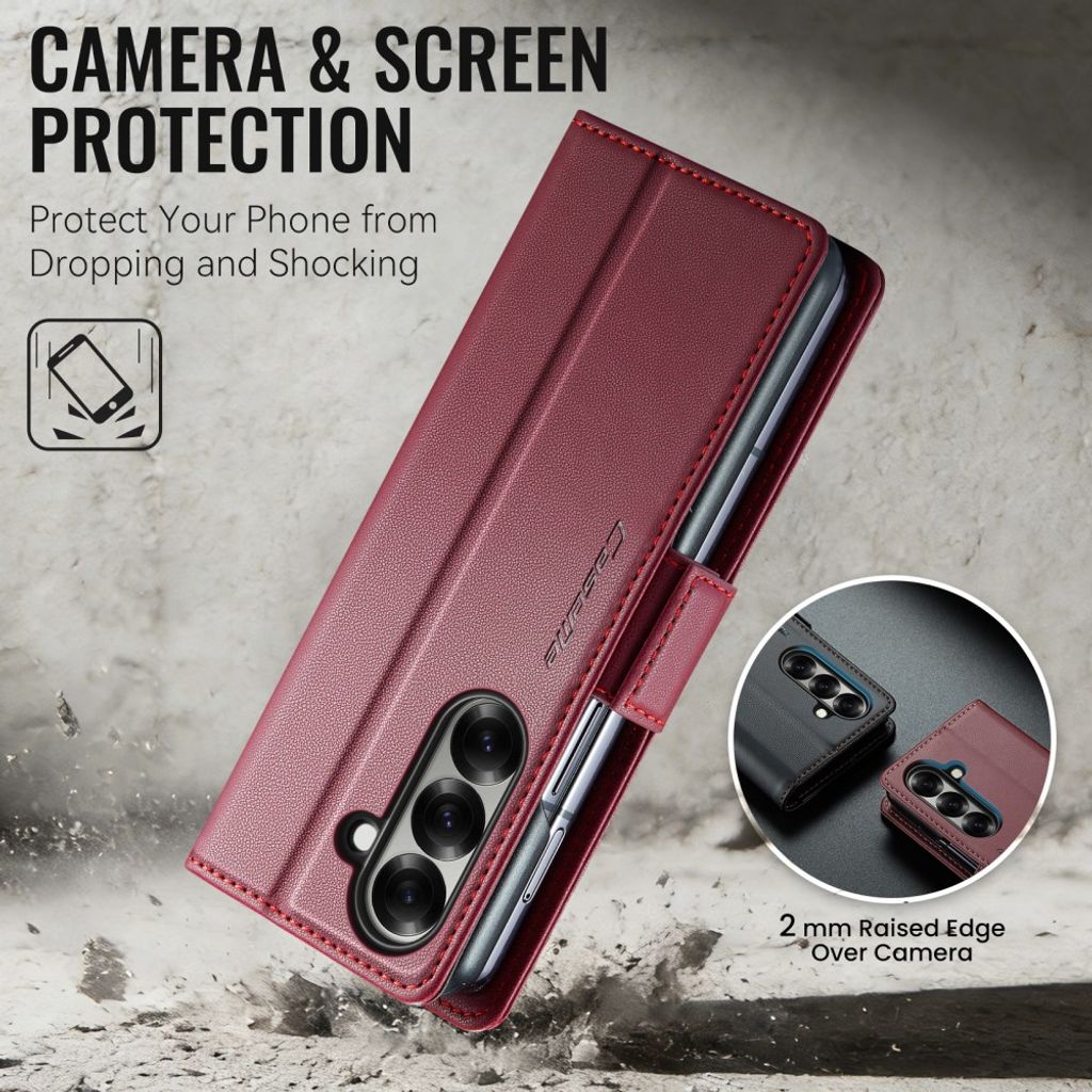 CaseMe Samsung Galaxy Z Fold 8 Ultra Kotelo 023 Series Punainen