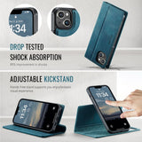 CaseMe iPhone 15 Kotelo C49 Series Vihreä