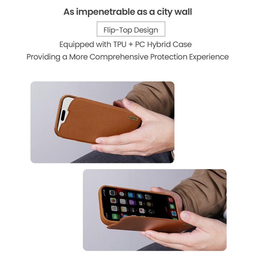 Nillkin iPhone 17 Pro/iPhone 18 Pro Kotelo Qin Pro Musta