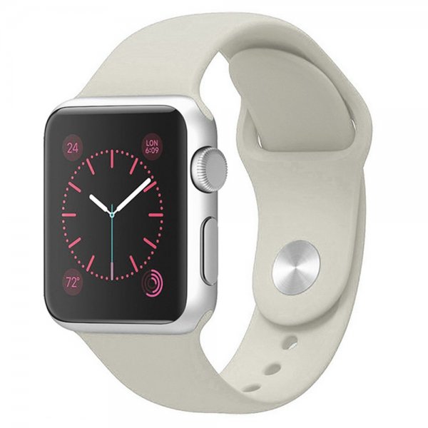 Apple Watch 44/45/46mm/Apple Watch Ultra Ranneke Silikoni Beige