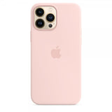 Apple Alkuperäinen iPhone 13 Pro Max -silikonikuori MagSafella, liituvaaleanpunainen