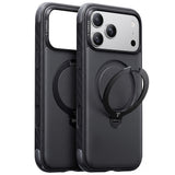 Torras iPhone 18 Pro Kuori Ostand Q3 Rugged Jet Black