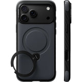 Torras iPhone 18 Pro Kuori Ostand Q3 Rugged Jet Black