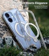 Torras iPhone 17 Kuori Ostand Q3 Spin Kirkas