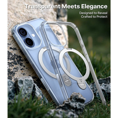 Torras iPhone 17 Kuori Ostand Q3 Spin Kirkas