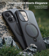 Torras iPhone 17 Kuori Ostand Q3 Spin Obsidian Black