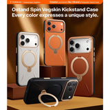 Torras iPhone 17 Pro Kuori Ostand Q3 Vegskin Pearl Gray