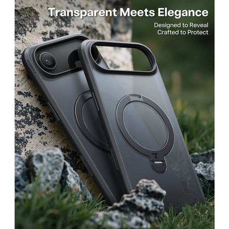 Torras iPhone Air Kuori Ostand Q3 Spin Obsidian Black