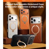 Torras iPhone 17 Pro Max Kuori Ostand Q3 Vegskin Obsidian Black