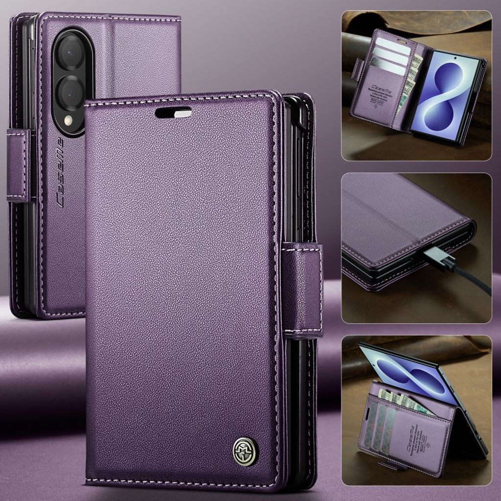 CaseMe Samsung Galaxy Z Fold 8 Kotelo 023 Series Violetti
