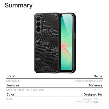 Dux Ducis Samsung Galaxy A27 Kuori Aimo Series Musta