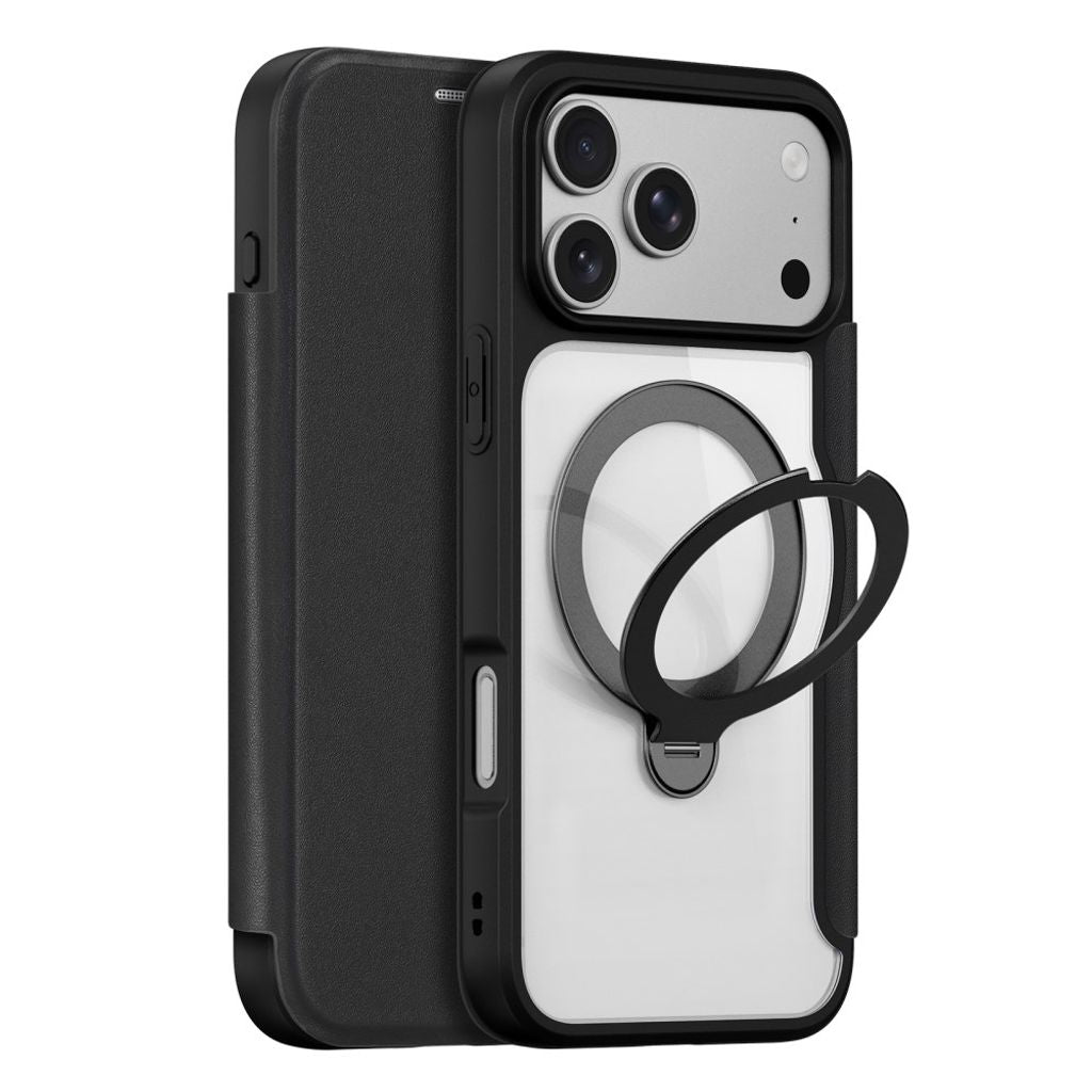 Dux Ducis iPhone 17 Pro Max/18 Pro Max Kotelo Skin X Pro Series Kickstand MagSafe Musta