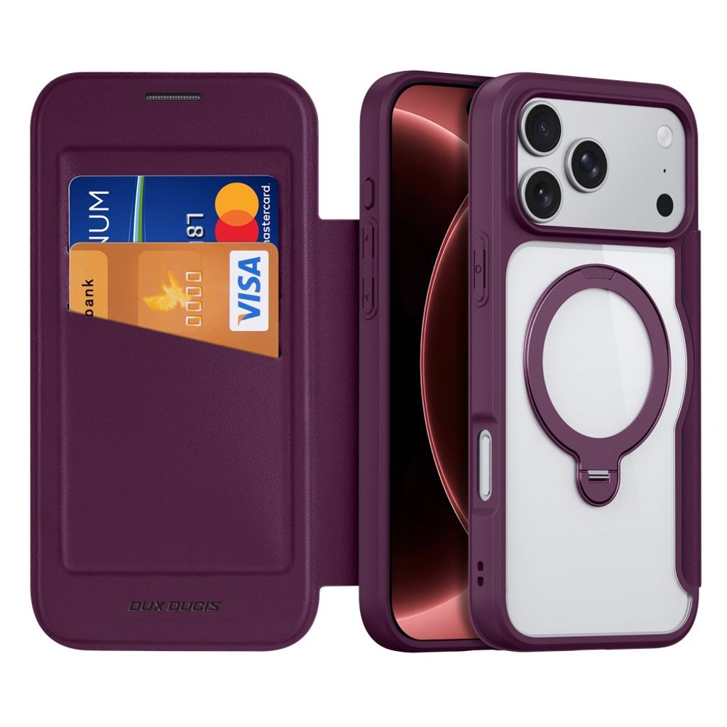 Dux Ducis iPhone 17 Pro Max/18 Pro Max Kotelo Skin X Pro Series Kickstand MagSafe Punainen