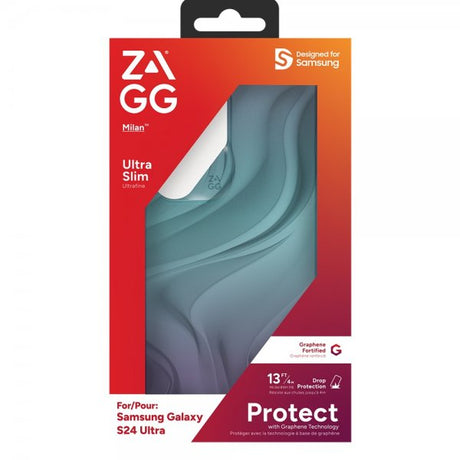 ZAGG Samsung Galaxy S24 Ultra -suojakuori Milan Deep Aurora