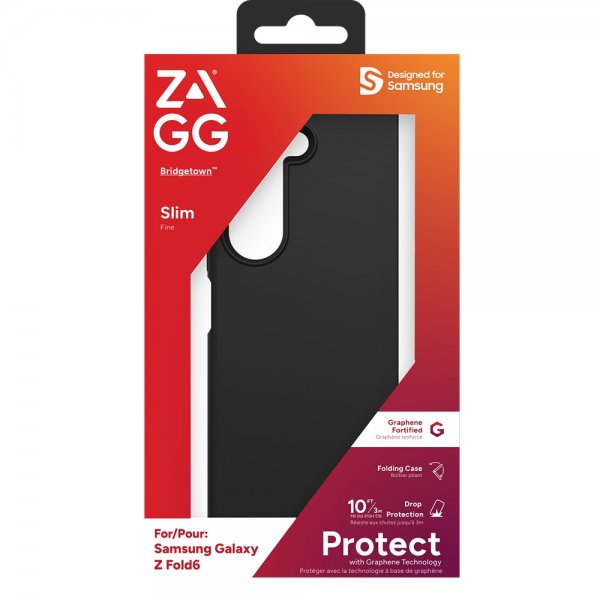 ZAGG Samsung Galaxy Z Fold 6 -suojakuori Bridgetown, musta