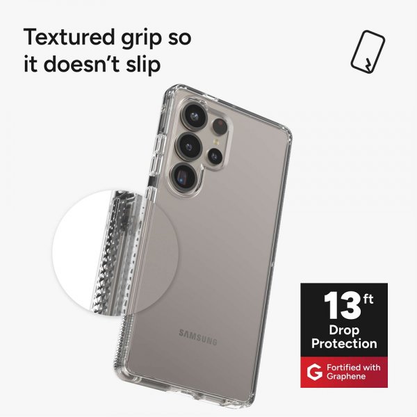 ZAGG Samsung Galaxy S25 Ultra Crystal Palace -suojakuori läpinäkyvä