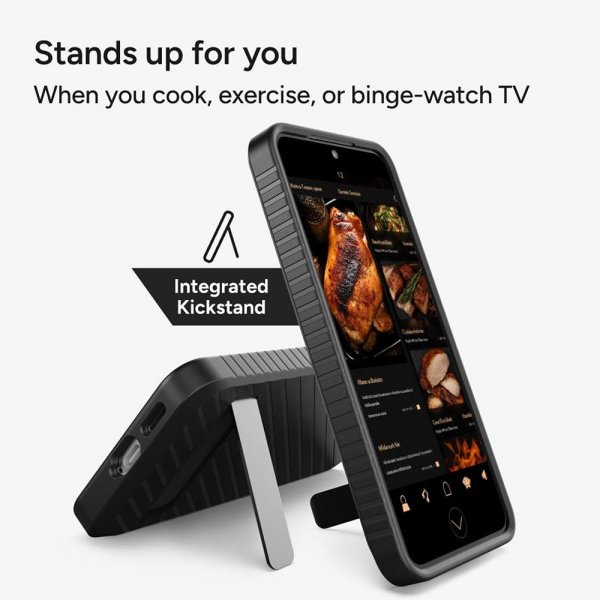 ZAGG Samsung Galaxy S25 -kuori Denali Kickstand Musta