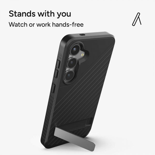 ZAGG Samsung Galaxy S25 -kuori Denali Kickstand Musta