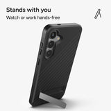 ZAGG Samsung Galaxy S25 Plus -suojakuori Denali Kickstand Musta