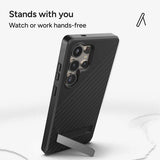 ZAGG Samsung Galaxy S25 Ultra -kuori Denali Kickstand, musta