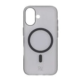Rvelon iPhone 17 -kuori aaltopahvikuviolla MagSafe musta
