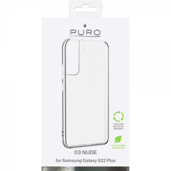 Puro Samsung Galaxy S22 Plus -suojakuori Nude Transparent