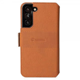 Krusell Samsung Galaxy S22 Plus Kotelo Leather PhoneWallet Cognac