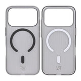 Rvelon iPhone 17 Pro Kotelo Aallotettu MagSafe Harmaa