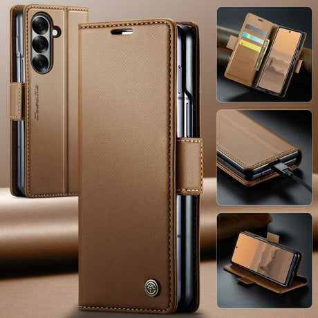 CaseMe Samsung Galaxy Z Fold 8 Ultra Kotelo 023 Series Ruskea