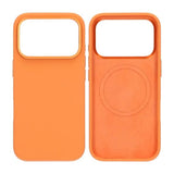 iPhone 17 Pro Silikonkuori MagSafella ja Jalustalla Oranssi