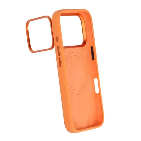 iPhone 17 Pro Max Silikoninen MagSafe-jalustakuori Oranssi