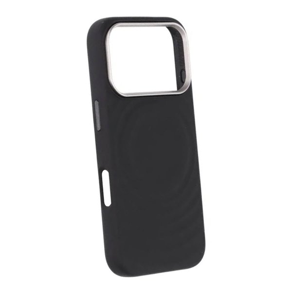 iPhone 17 Pro Silikonkuori MagSafe Musta