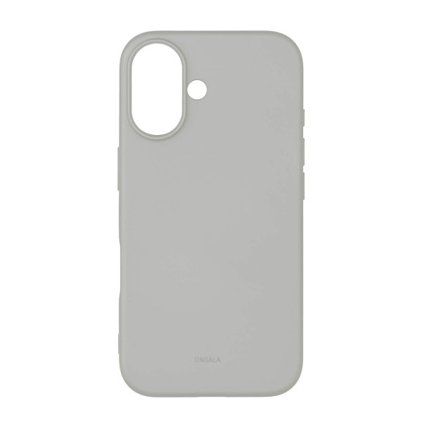 Onsala iPhone 16 -suojakuori, silikonituntuma, Concrete