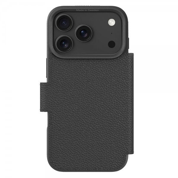 agood company iPhone 17 Pro/iPhone 18 Pro Kotelo Cirkulärt Plånboksfodral Musta