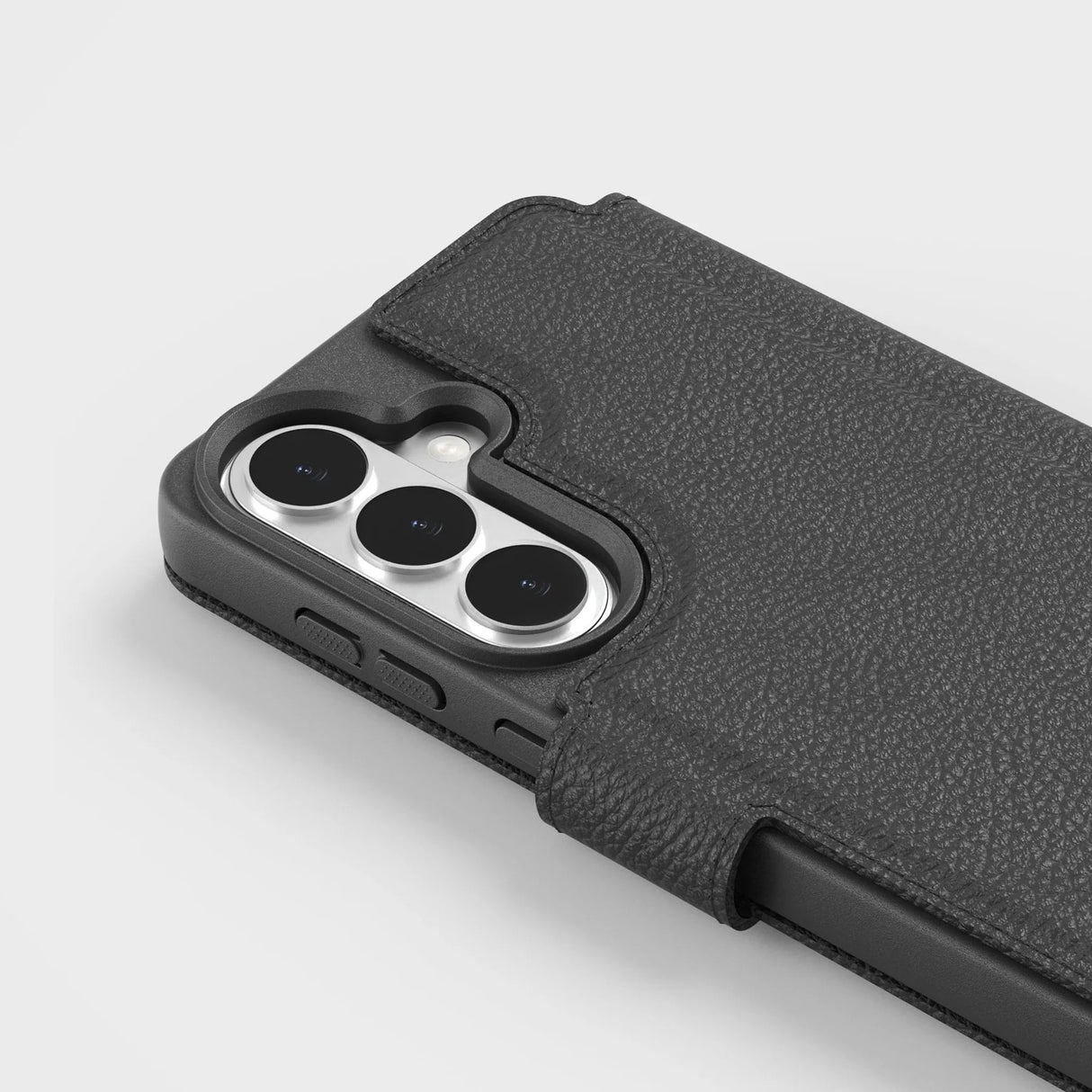 agood company Samsung Galaxy S26 Kotelo Pyöreä Lompakkokotelo Musta