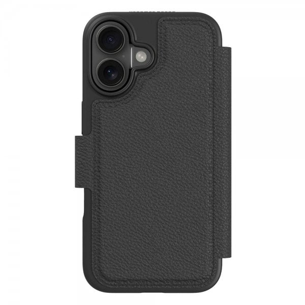 agood company iPhone 16 Kotelo Pyöreä Lompakkokotelo Musta