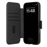 agood company iPhone 15 Kotelo Pyöreä Lompakkokotelo Musta
