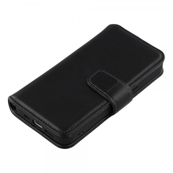 Nordic Covers iPhone 16./17. Essential Leather -suojakotelo Raven Black