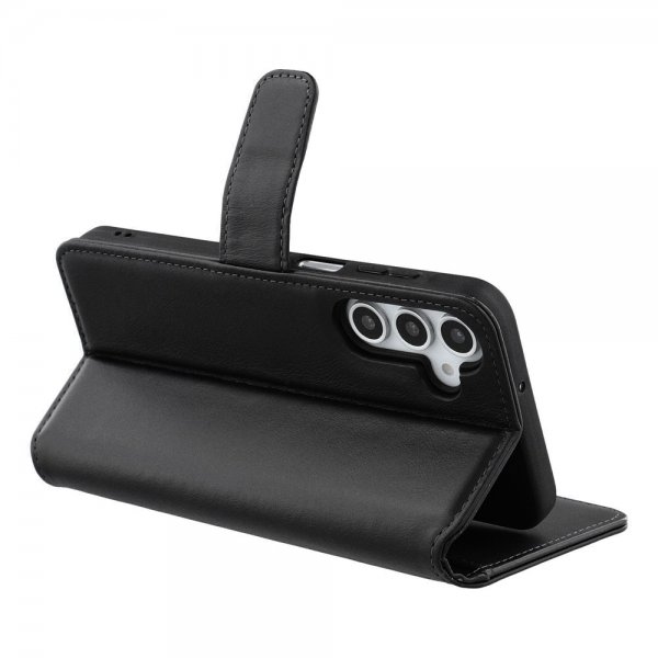 Nordic Covers Samsung Galaxy A16 -suojakotelo, Essential Leather Raven Black