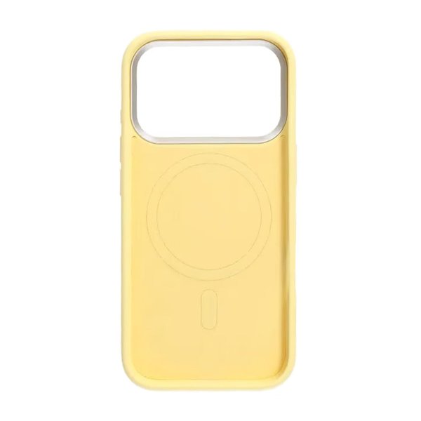 iPhone 17 Pro Max Silikoninen MagSafe-kuori Keltainen